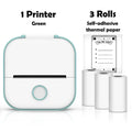 T02 Mini Thermal Printer Wireless Mini Pocket Printer, Adhesive Sticker Printer for DIY, Journal, Student Birthday Gift
